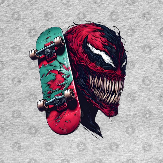 Unleash the Edge: Captivating Anti-Hero Skateboard Art Prints for a Modern and Rebellious Ride! by insaneLEDP